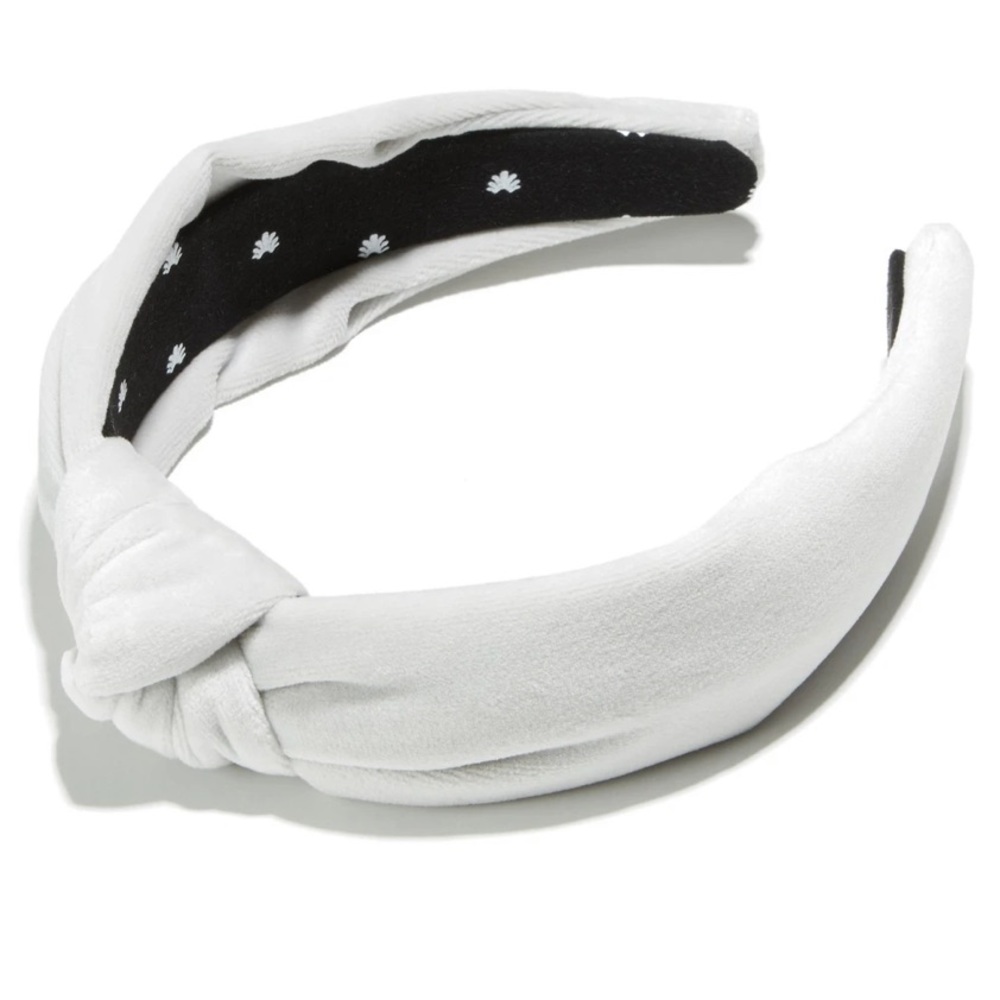 Lele Sadoughi Ivory Velvet Headband